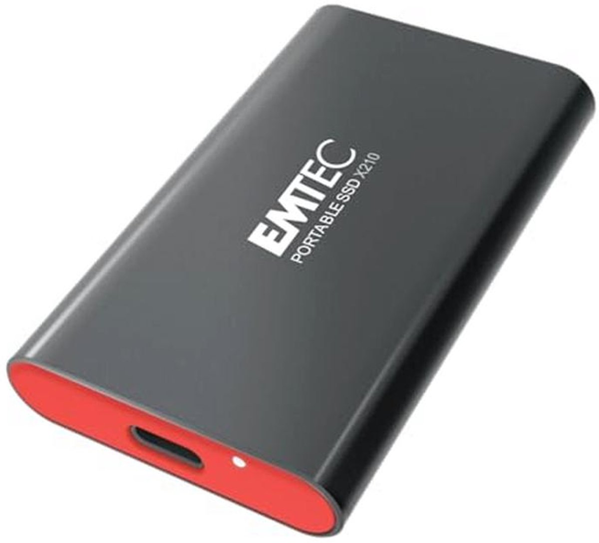 Emtec X210 Externe SSD-harde schijf USB 3.2-512 GB (zwart/rood)