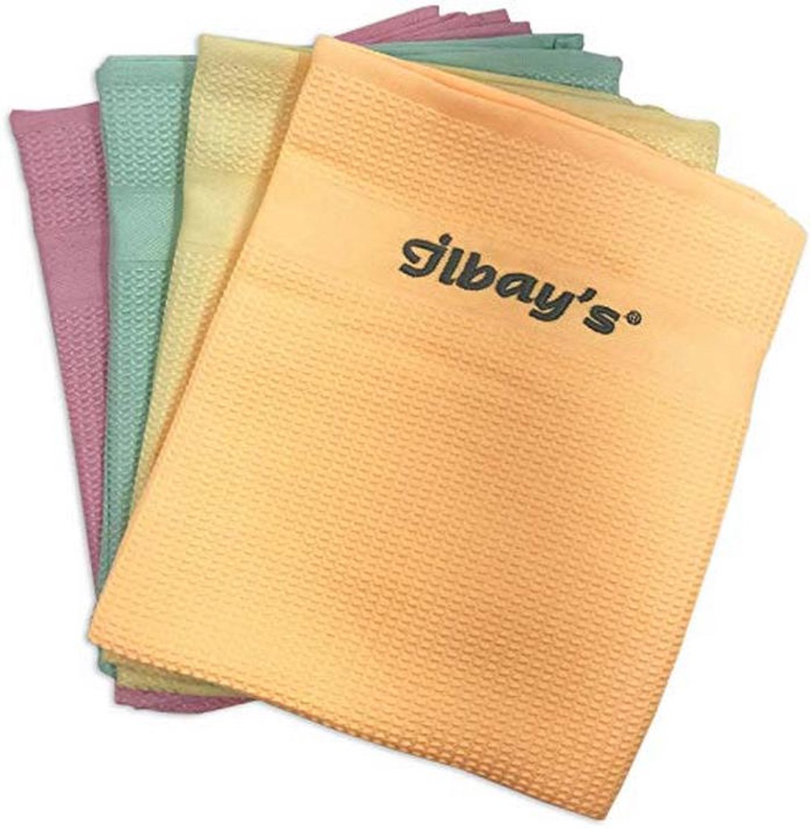 Microvezel-poetsdoeken 4 stuks - Streeploos en Ultra Absorberend