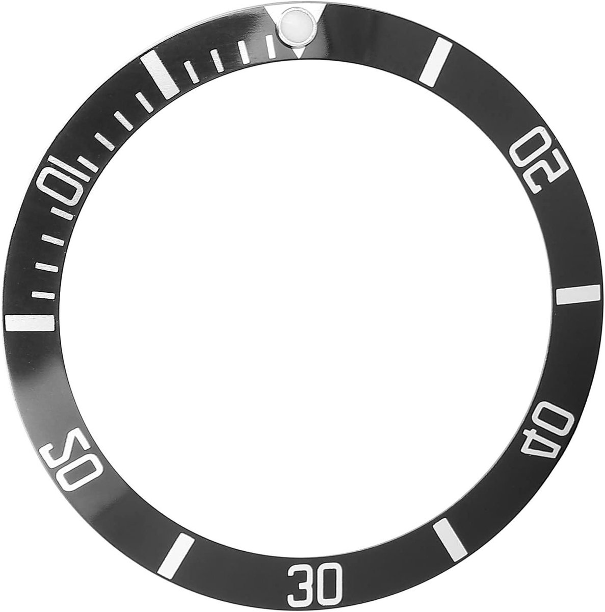 MKStore - Lichtgewicht aluminium horloge-inzetstuk voor reparatie - Horlogeonderdelen - Zwart