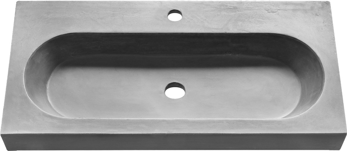 Differnz Somero wastafel - beton - 80 cm - grijs