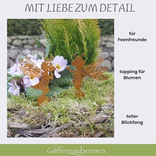 Tuinsteker Dieren met Paardenbloem - 38 cm Hoog - Grappige Decoratie voor Tuin, Balkon en Terras — afbeelding 2