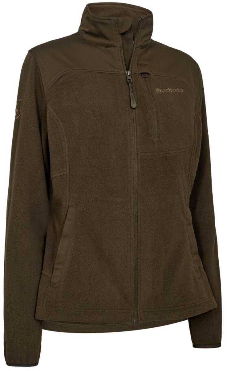 Deerhunter Dames Muflon Pro Fleece jas fleece jas outdoor jas Scandinavische fleece jas fullzip jas Groen