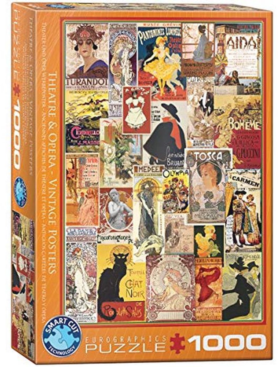 1000 Delen Puzzel - Vintage Opera Theater Collage