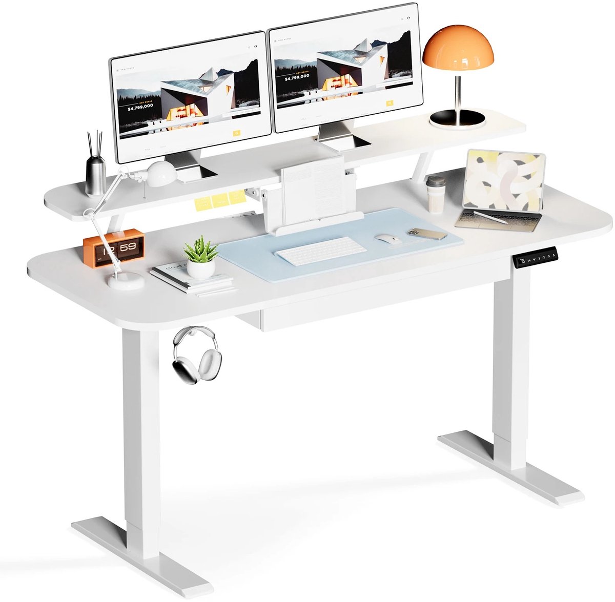 COMHOMA EU Store Amolass - Bureau - 120x60x(72-116)cm thumbnail 3