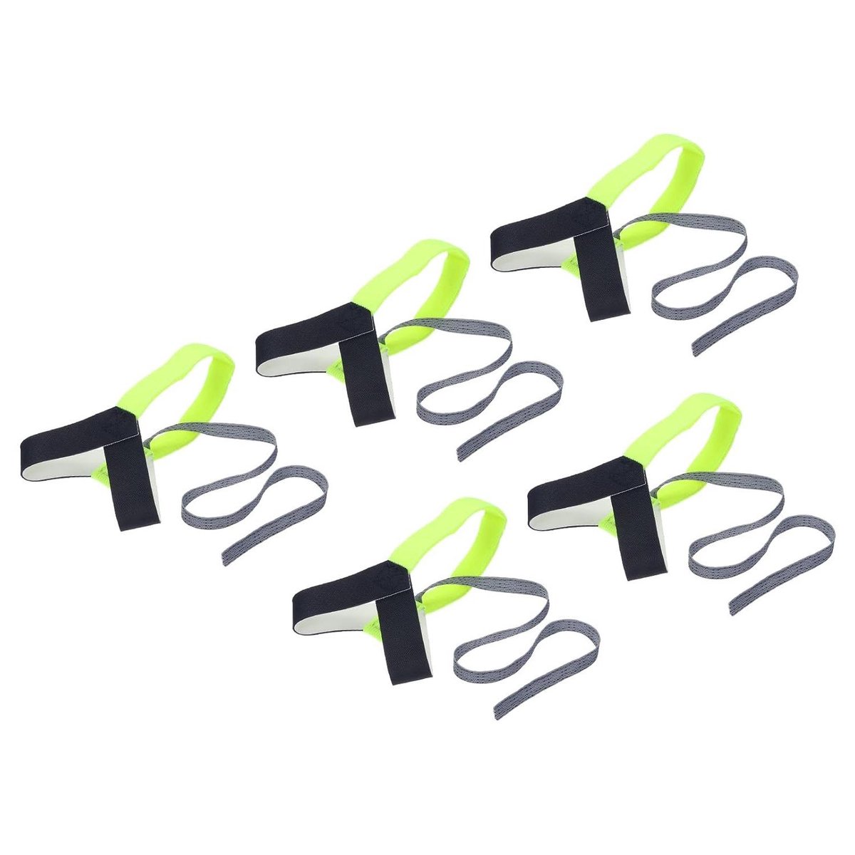 TTGoods - Set van 5 ESD antistatische voethak-armbanden en polsarmbanden in fluorescerend geel met verstelbare band. Effectieve aarding voor bescherming van elektronische apparaten.