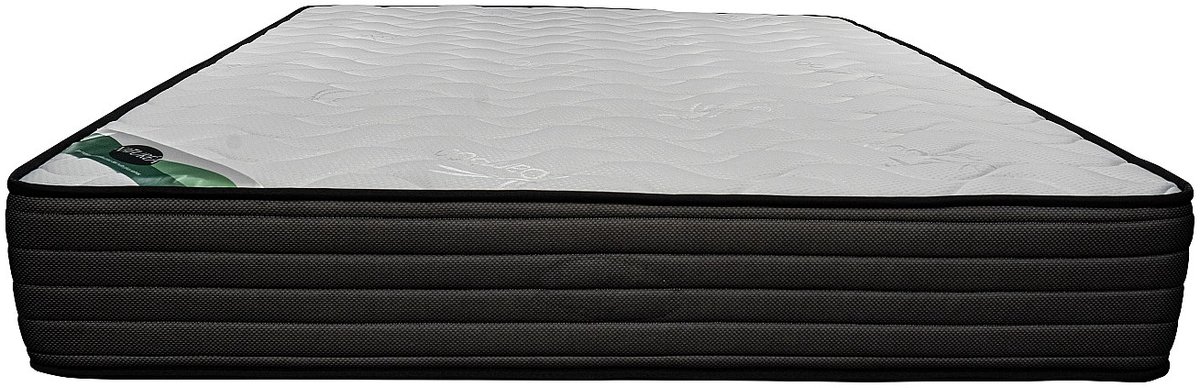 Vente-unique Matras 160 x 200 cm van schuim en tijk van bamboe van 25 cm dik - BERENDI van NATUREA L 200 cm x H 25 cm x D 160 cm