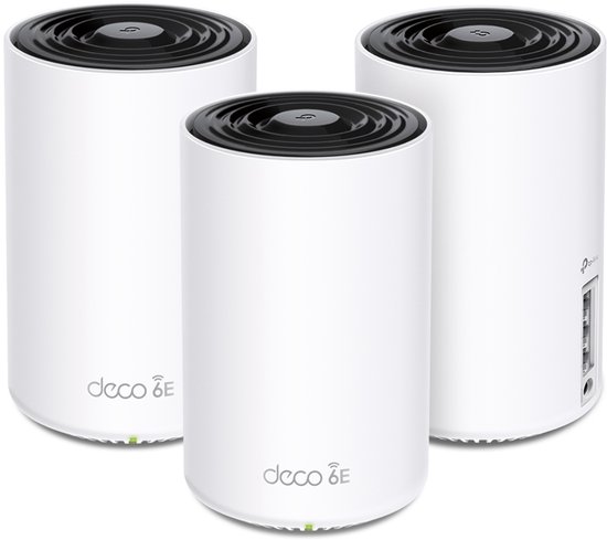 TP-Link Deco XE75 Pro - Mesh WiFi - WiFi Versterker - WiFi 6E - 5400 Mbps - 3-Pack