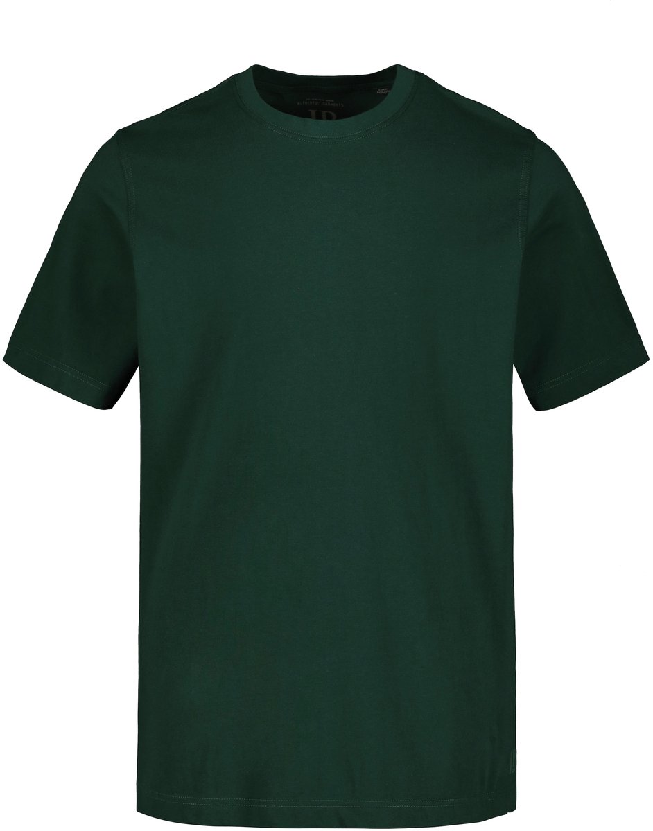 JP 1880 - Heren - T-shirt basic ronde hals gekamd katoen - Donkergroen - Maat 5XL