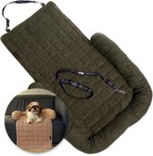 Vetbed Isobed SL Karo – Grijs/wit, 75x100 Cm | Zacht Ligbed Met Anti-slip Onderkant, Holle Vezels – Hygiënisch, Anti-allergeen & Scheurvast – Universeel Inzetbaar Voor Honden