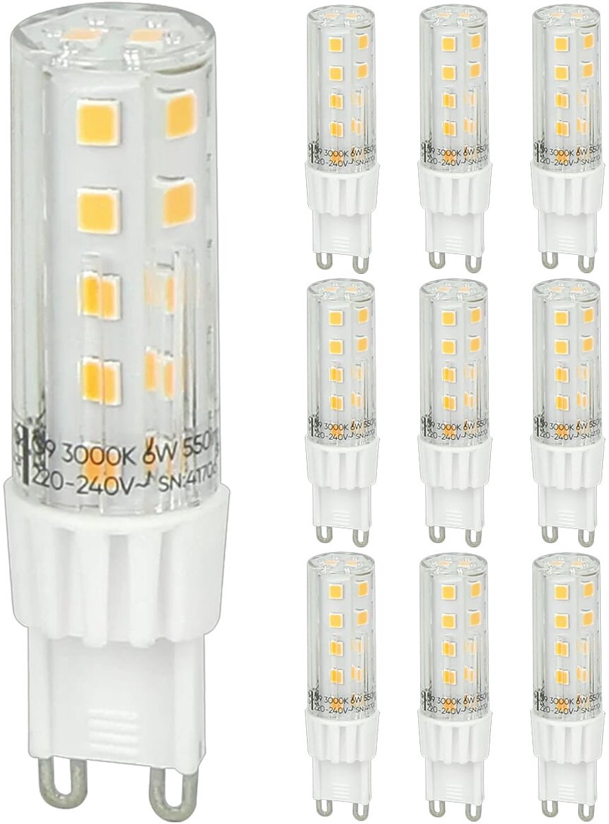 LED line LITE LED Insteeklamp G9 - 6W (vervangt 50W) - 550lm - Ø16mm - 230V - Energiezuinig - 10 stuks