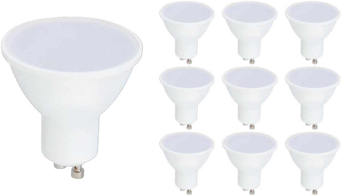 LED line LED Spot GU10 - 3W (vervangt 20W) - 240lm - Ø50mm - 230V - Energiezuinig - 10 stuks
