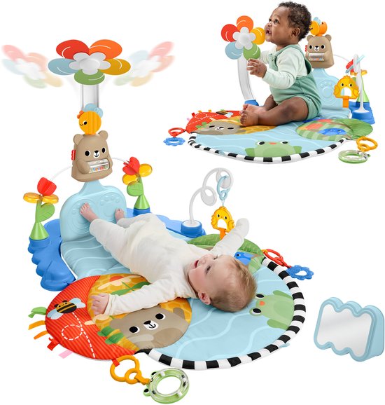 Tapis d'activités Fisher-Price 3-en-1 Pédaler et Balancer