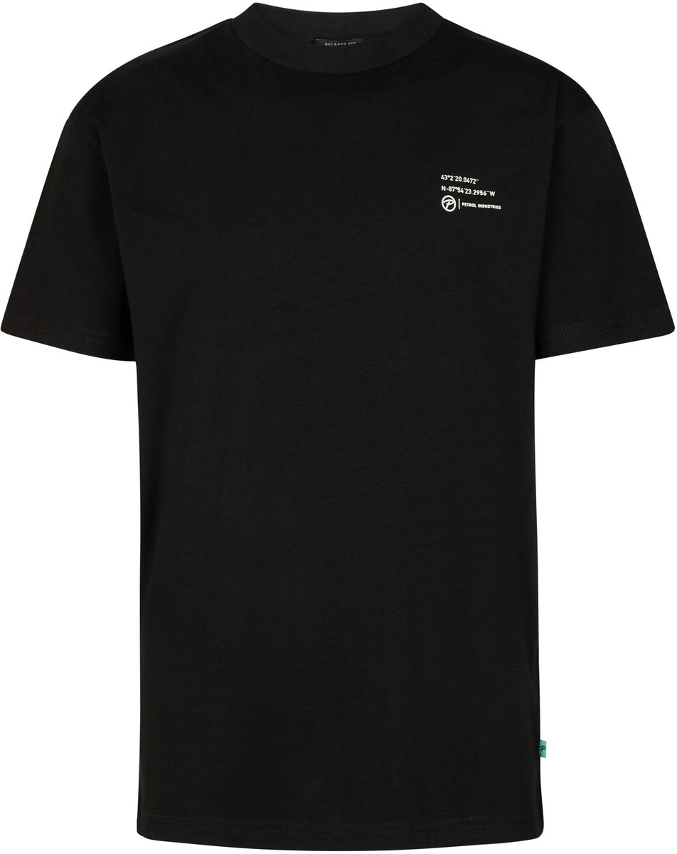 Petrol Industries - Jongens T-shirt met rugprint Zorro - Zwart - Maat 152