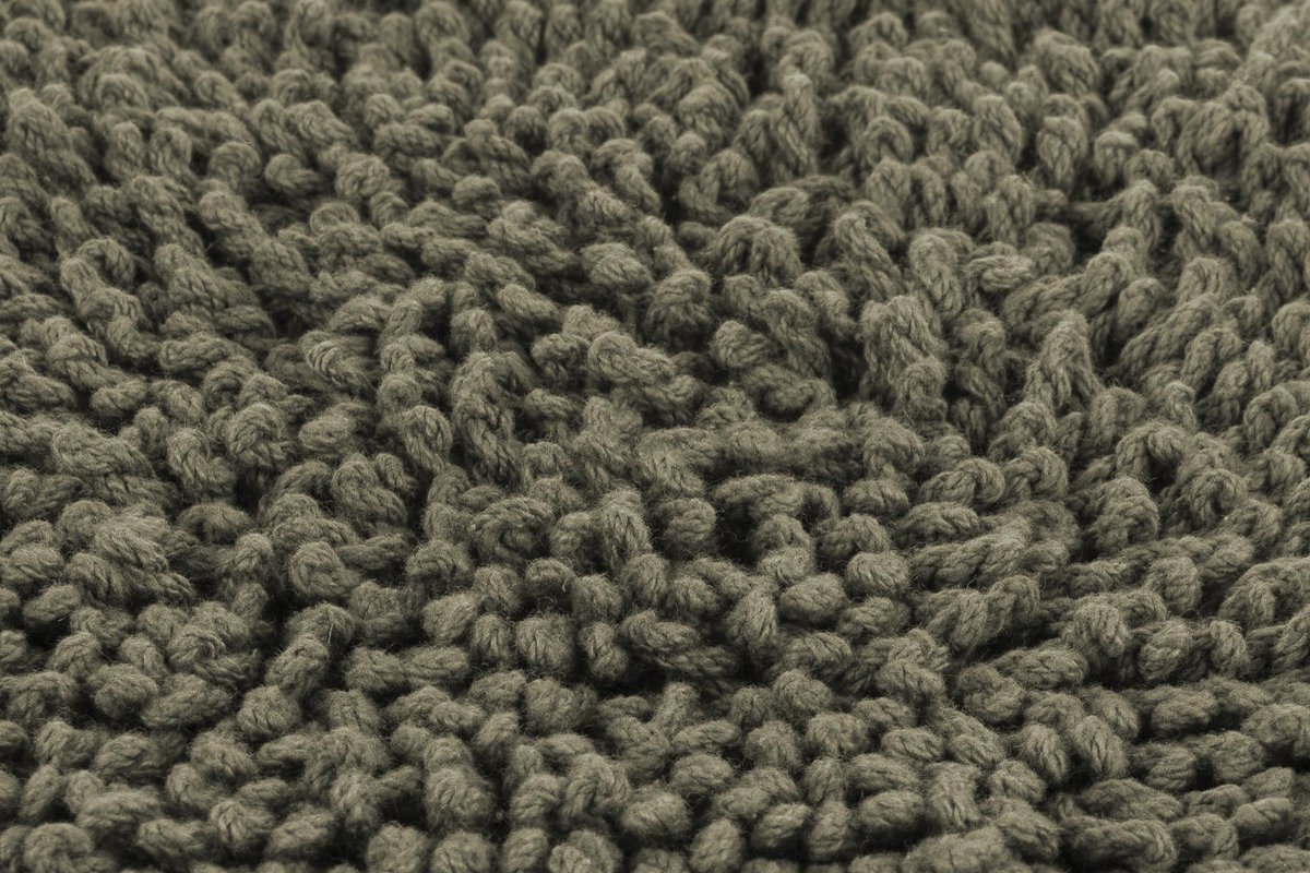 Heckettlane Badmat Fergana - Badkamermat - Bidetmat - Antislip tapijt - 60x60 cm - Groen