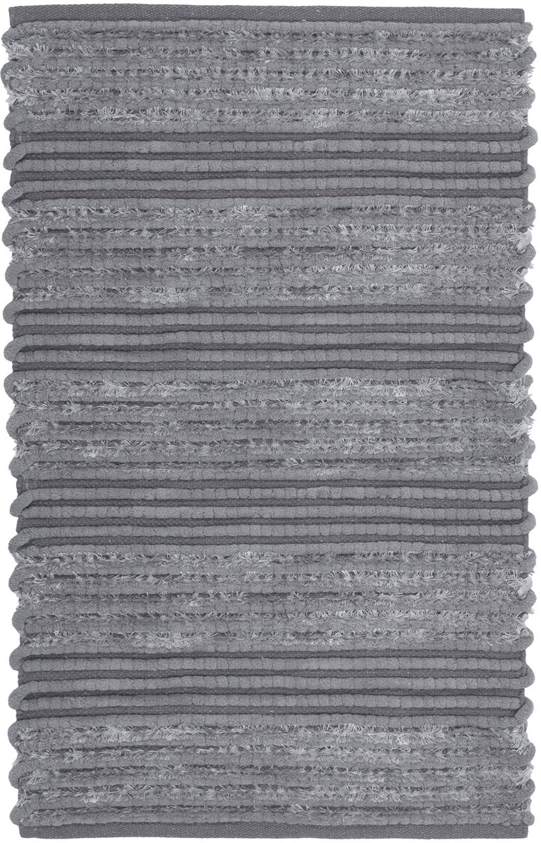 Heckettlane Badmat Solange - Badkamermat - Bidetmat - Antislip tapijt - 60x100 cm - Antraciet