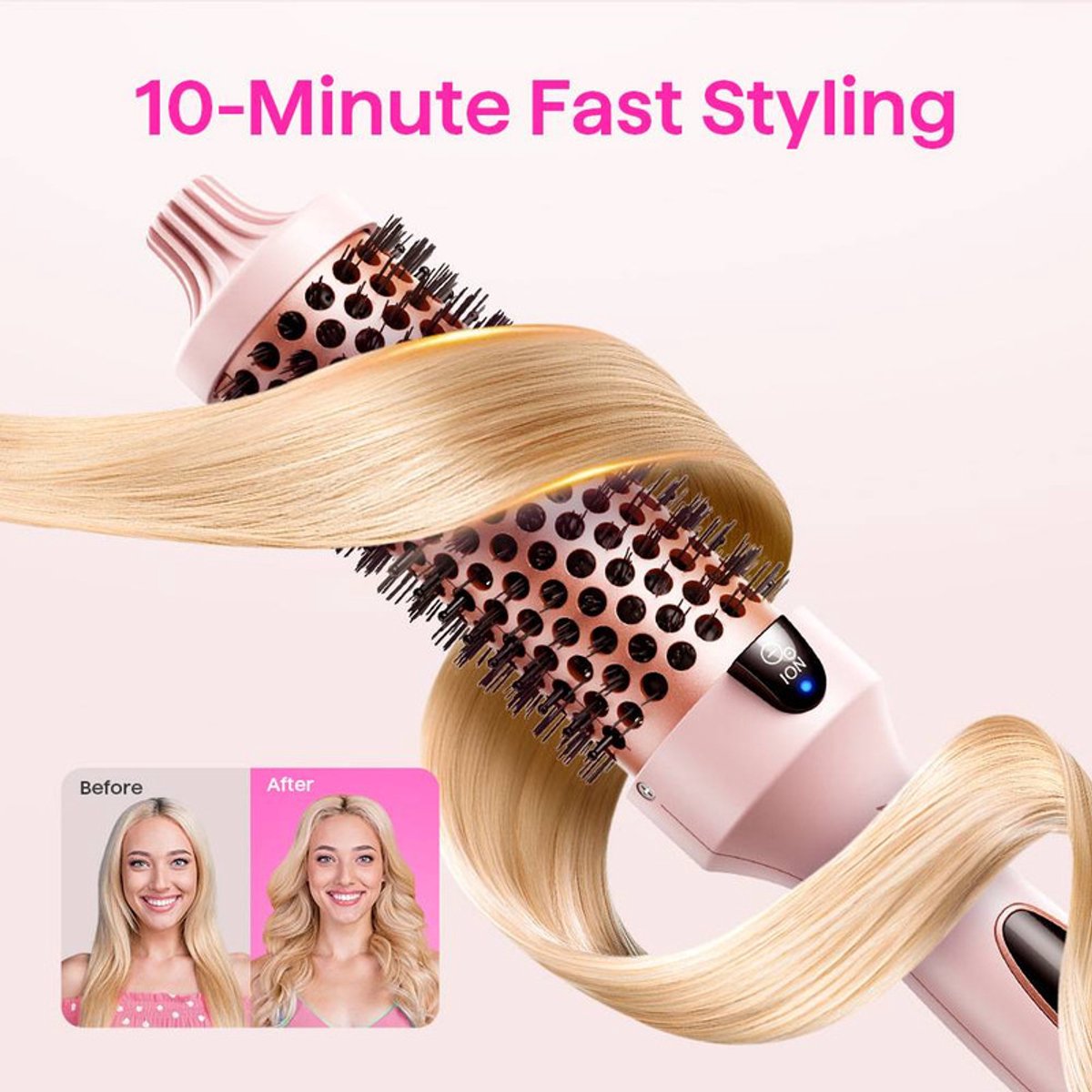 Keramische krultangset - met clip en kam - afbeelding 3