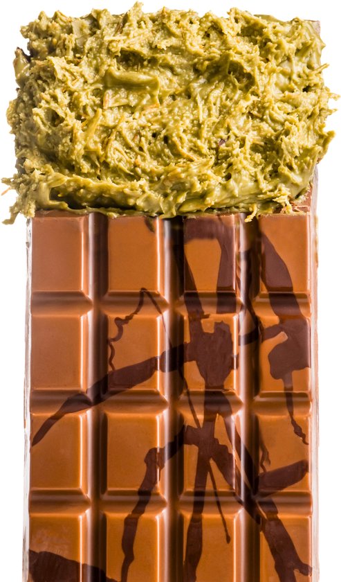 Dubai Chocolade Reep Melk| Pistache & Knafeh | 220 Gram | Extra Crunchy Dubai Reep | EXTRA GEVULD |