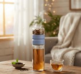 Kristallen glazen Thee-ei Fles - Rosé Goud - Amethist - Nederland - Cadeau en