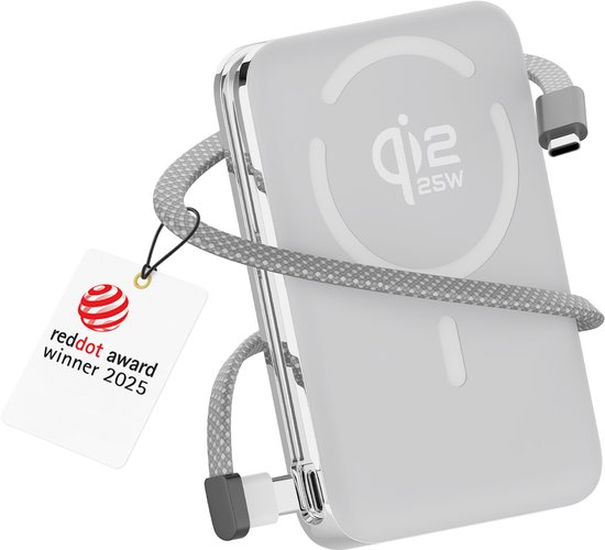 WanderS Magnetische Powerbank Qi2.2 25W - WanderS - €49,00