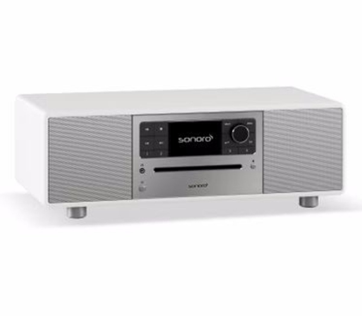 SONORO Prestige 2025 All-in-One-Muzieksysteem - Zilver/Wit
