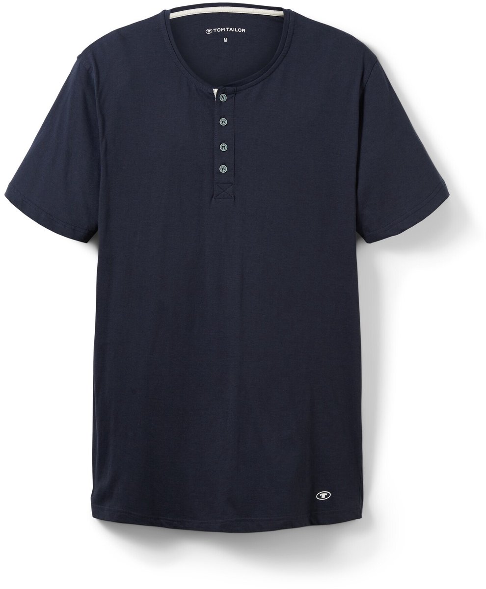 Tom Tailor - Katoenen pyjamashirt - Maat 48/S - blue-dark-solid