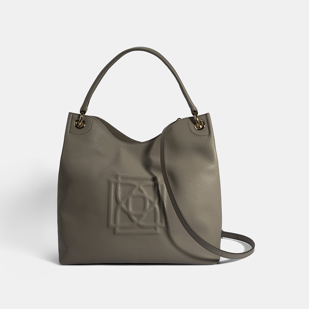 DESA Tote bag Leer Groen Vrouwen Maat: One Size