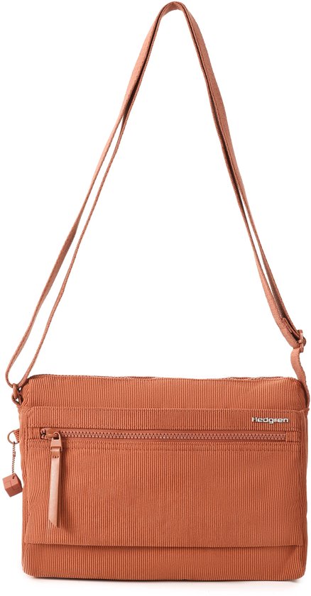 Hedgren Eye Medium Sac bandoulière femme avec protection RFID – Taille moyenne – Velours Redwood Burl