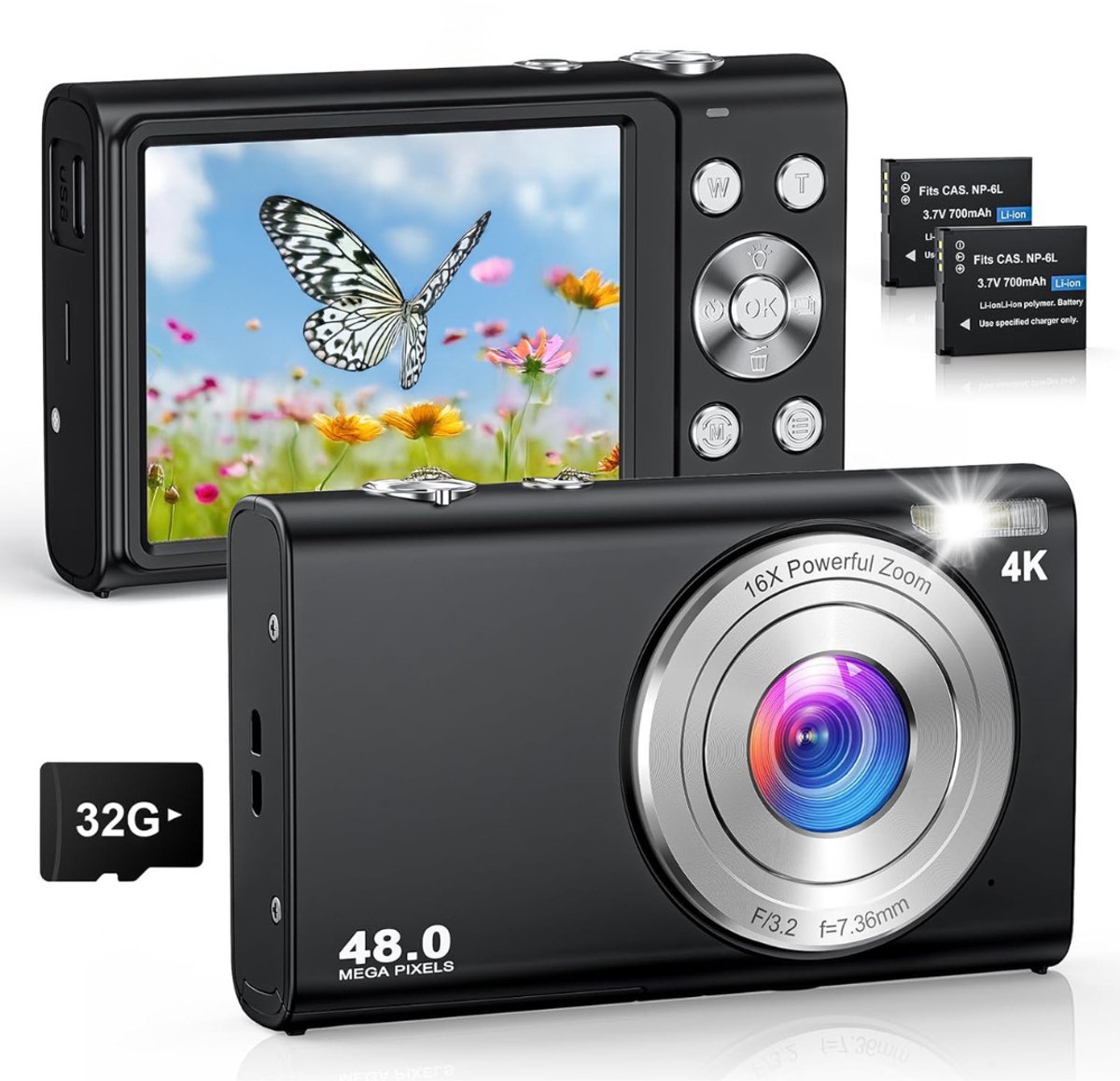 Thuys – Vlog Camera Voor Beginners – Videocamera – Handycam – 4K Kwaliteit