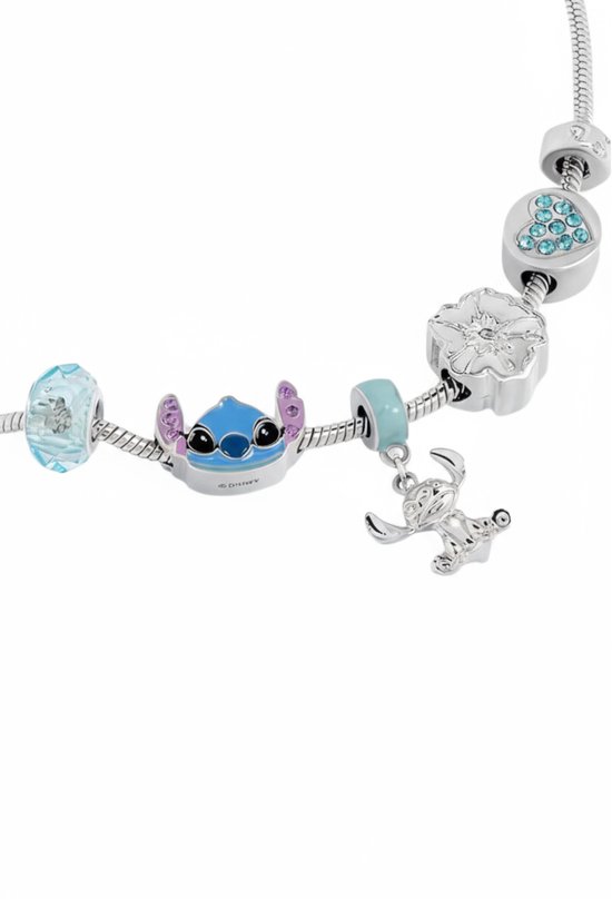 Disney - Bracelet à Charm Stitch plaqué argent