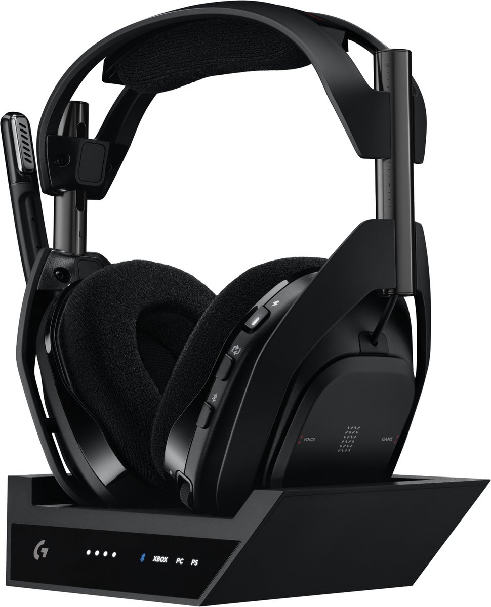 Logitech G Astro A50 X Lightspeed + Basisstation - Draadloze Game headset - Zwart