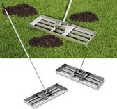 Bijgewerkte gazonnivelleringshark met aluminium rol, roestvrij staal 101,6 x 25,4 cm Levelawn-gereedschap, zware gazonnivellering met 203 cm verlengd handvat, tuinnivellering harkkapak voor tuin Bijgewerkte gazonnivelleringshark met aluminium rol, roestvrij staal 101,6 x 25,4 cm Levelawn-gereedschap, zware gazonnivellering met 203 cm verlengd handvat, tuinnivellering harkkapak voor tuin