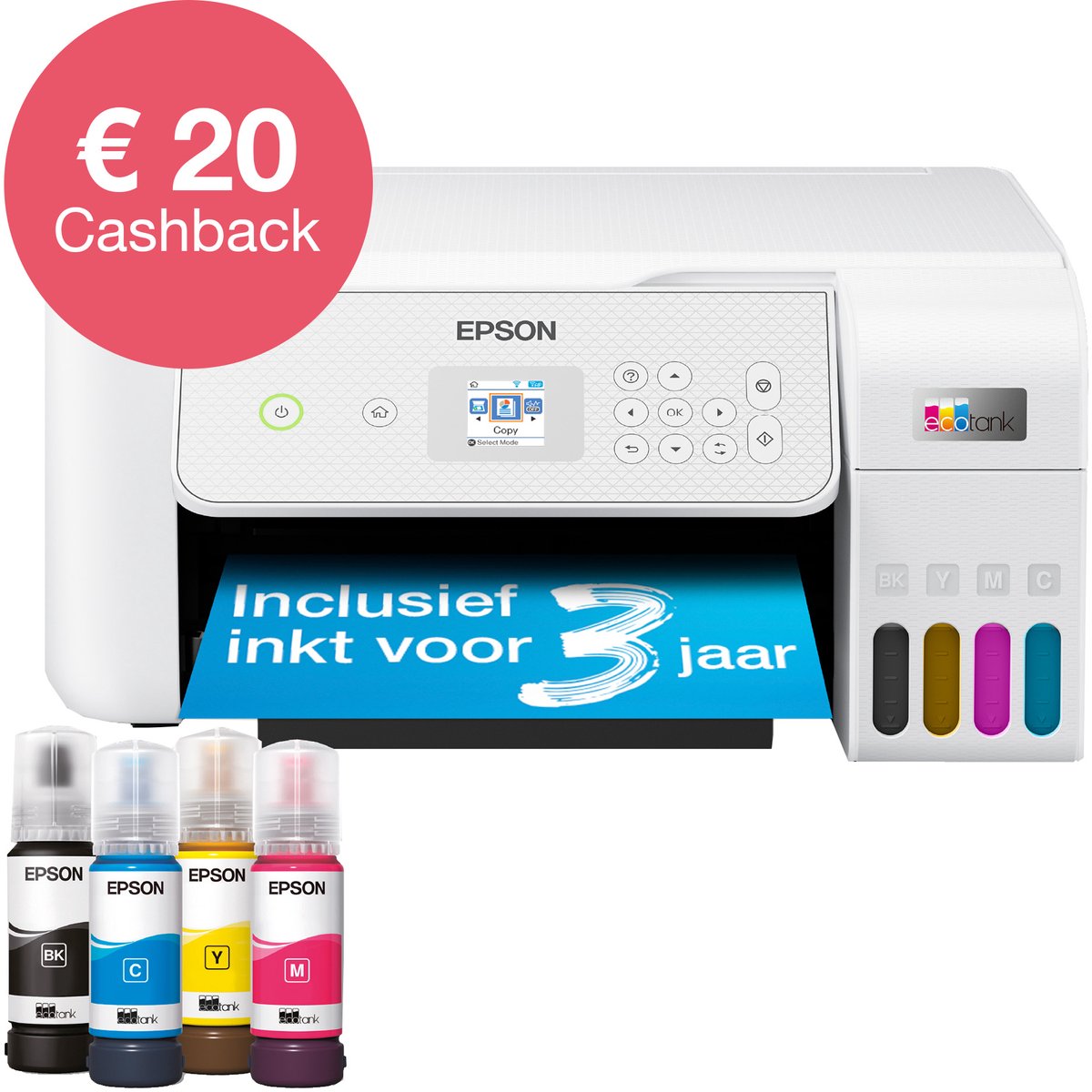 Epson EcoTank ET-2876 - All-In-One Printer - Inclusief tot 3 jaar inkt