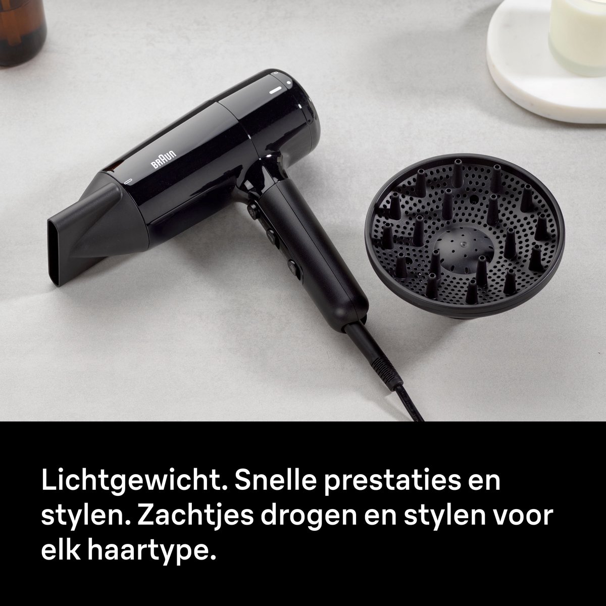 Braun HD2.15 Föhn BRHD215E - Krachtige Föhn met Diffuser en - afbeelding 2