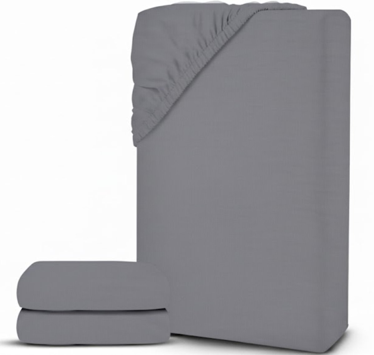 White-Label® Matrasovertrek 90x200 - Dekbedovertrek - Hoeslaken - Matrasbeschermer - Extra Zacht - Grijs