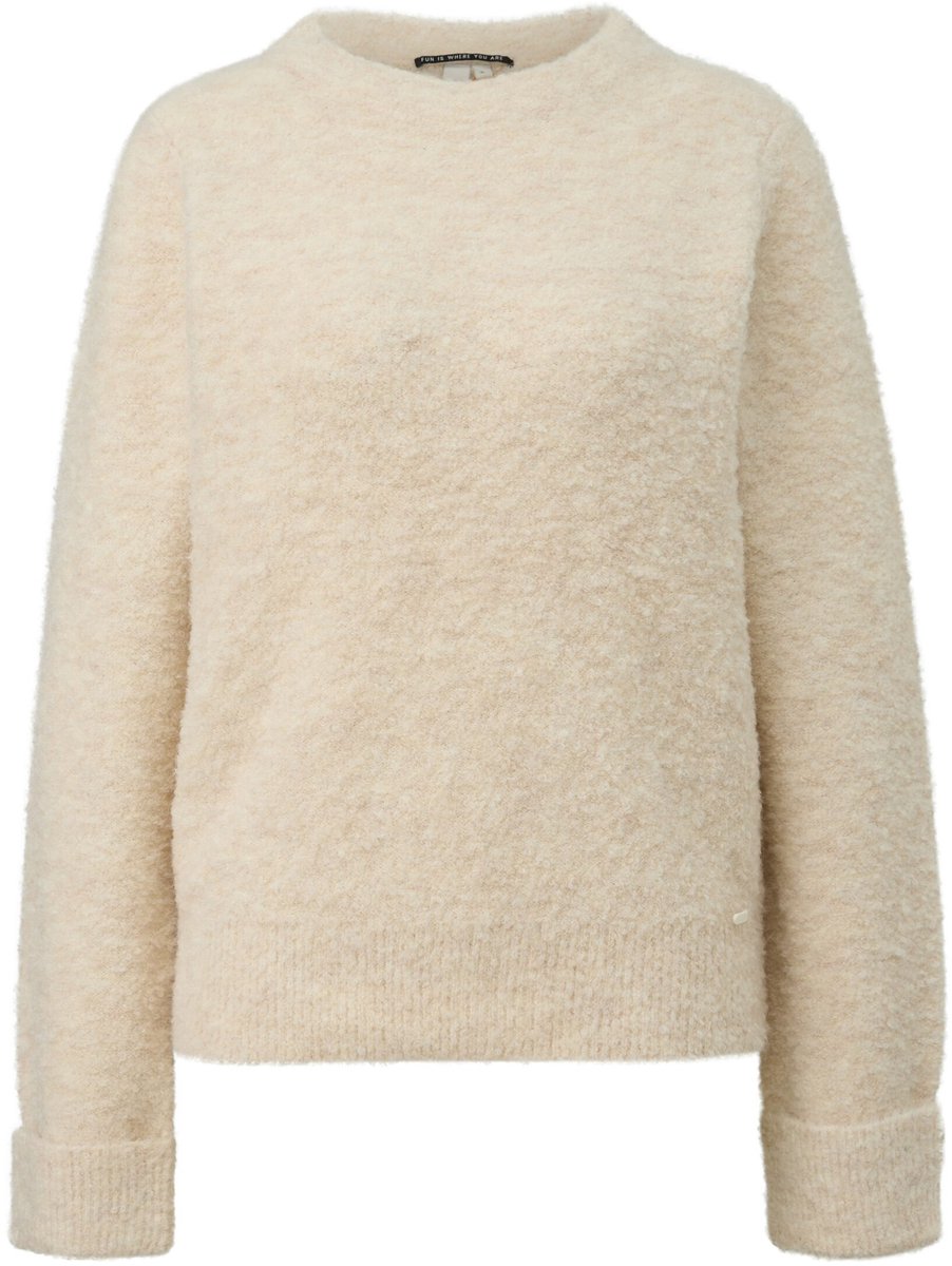 Q/S designed by - Dames pull - Maat S - Vrouwen - Bruin - polyester