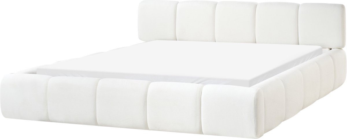ORVILLE - Tweepersoonsbed - Gebroken wit - 180 x 200 cm - Polyester
