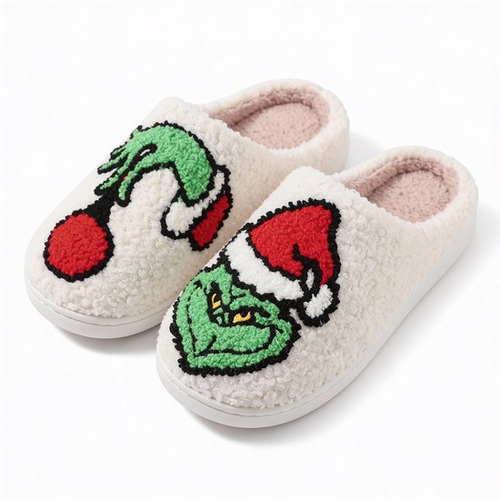 Jaxy Smiley Grinch sloffen voor dames en heren