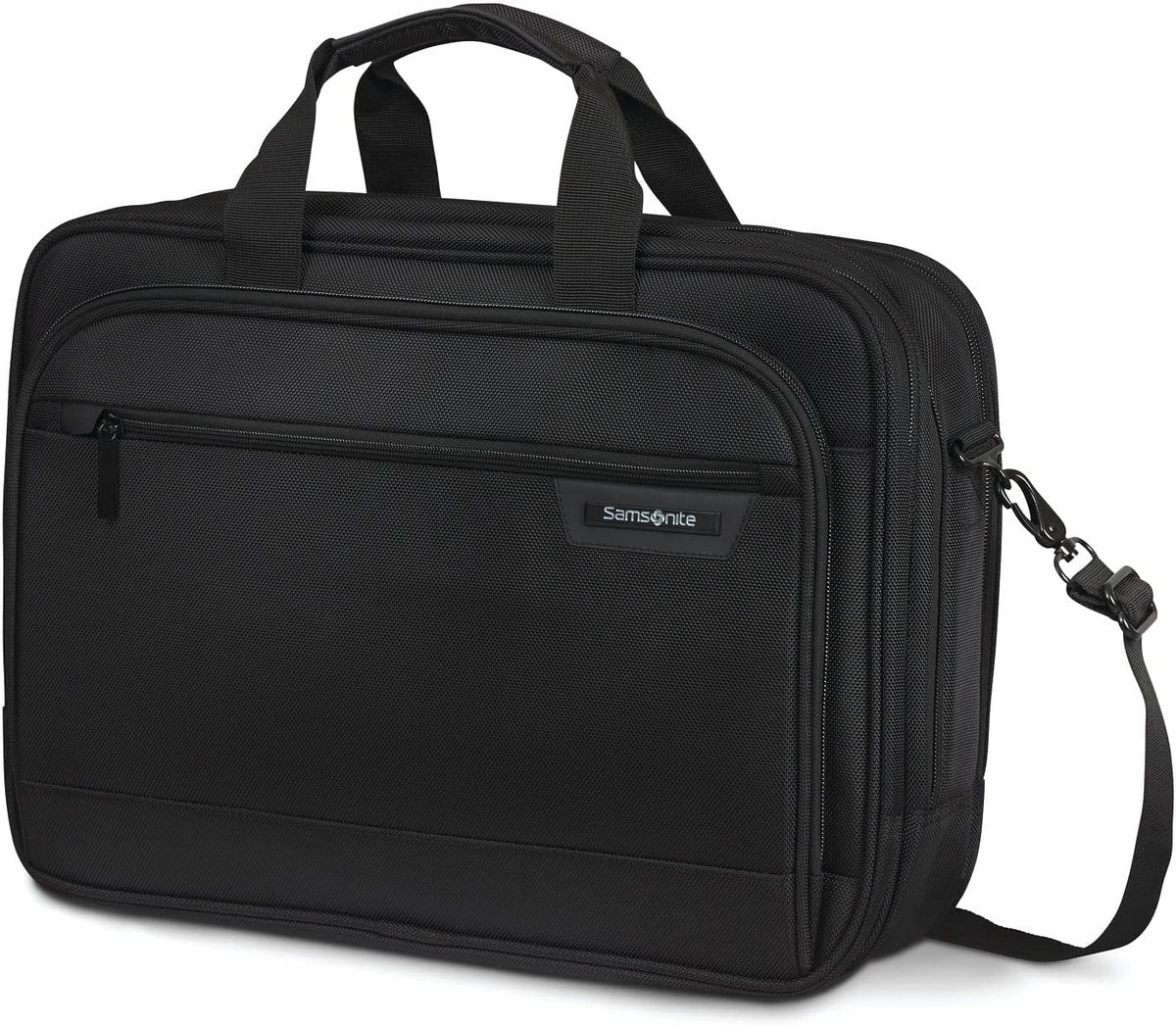 Classic 2.0 3 Compartiment Aktetas, 39.6 cm, 100% Nylon, 100% Polyester, Vintage Black