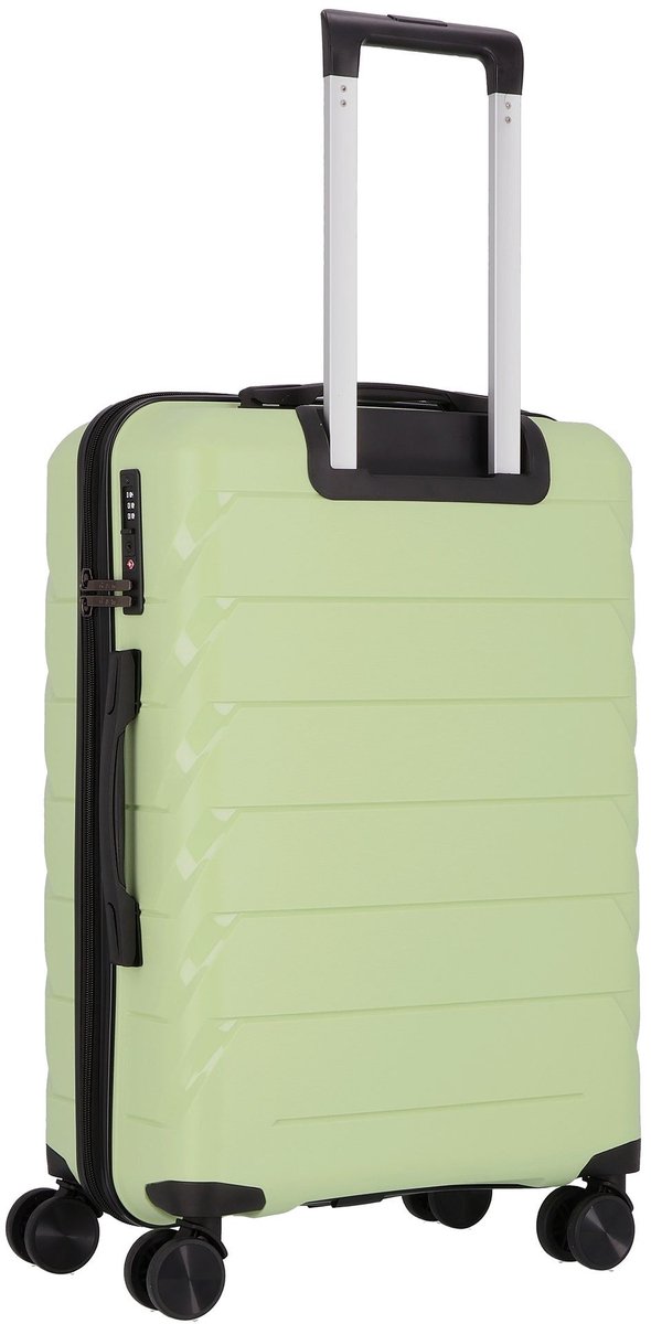 d & n Travel Line 4100 4 wielen Kofferset 3-delig - Harde bagage - TSA slot - petrol