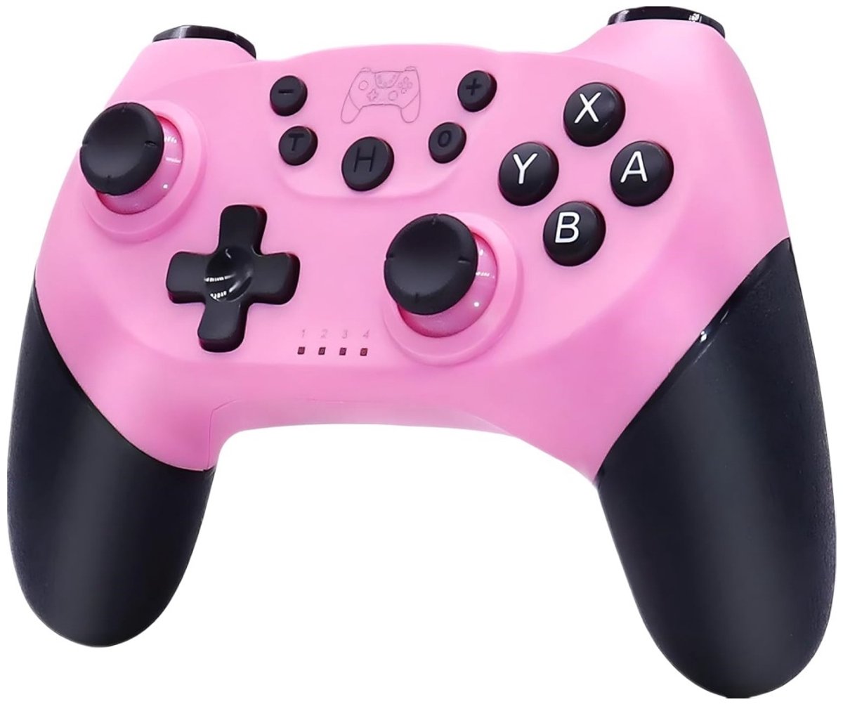 1- gamecontroller - Draadloze Bluetooth-gamepad voor Nintendo Switch - Bluetooth - Compatibel met Nintendo Switch - roze