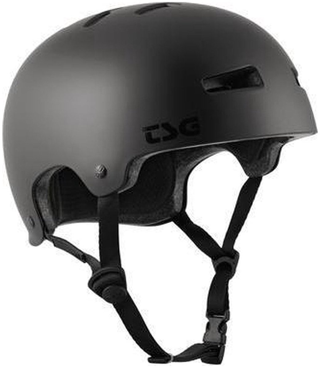 TSG Evolution skatehelm satin dark black TSG Evolution skatehelm satin dark black