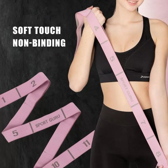 Yoga riem rekstroken 11 lussen — afbeelding 3