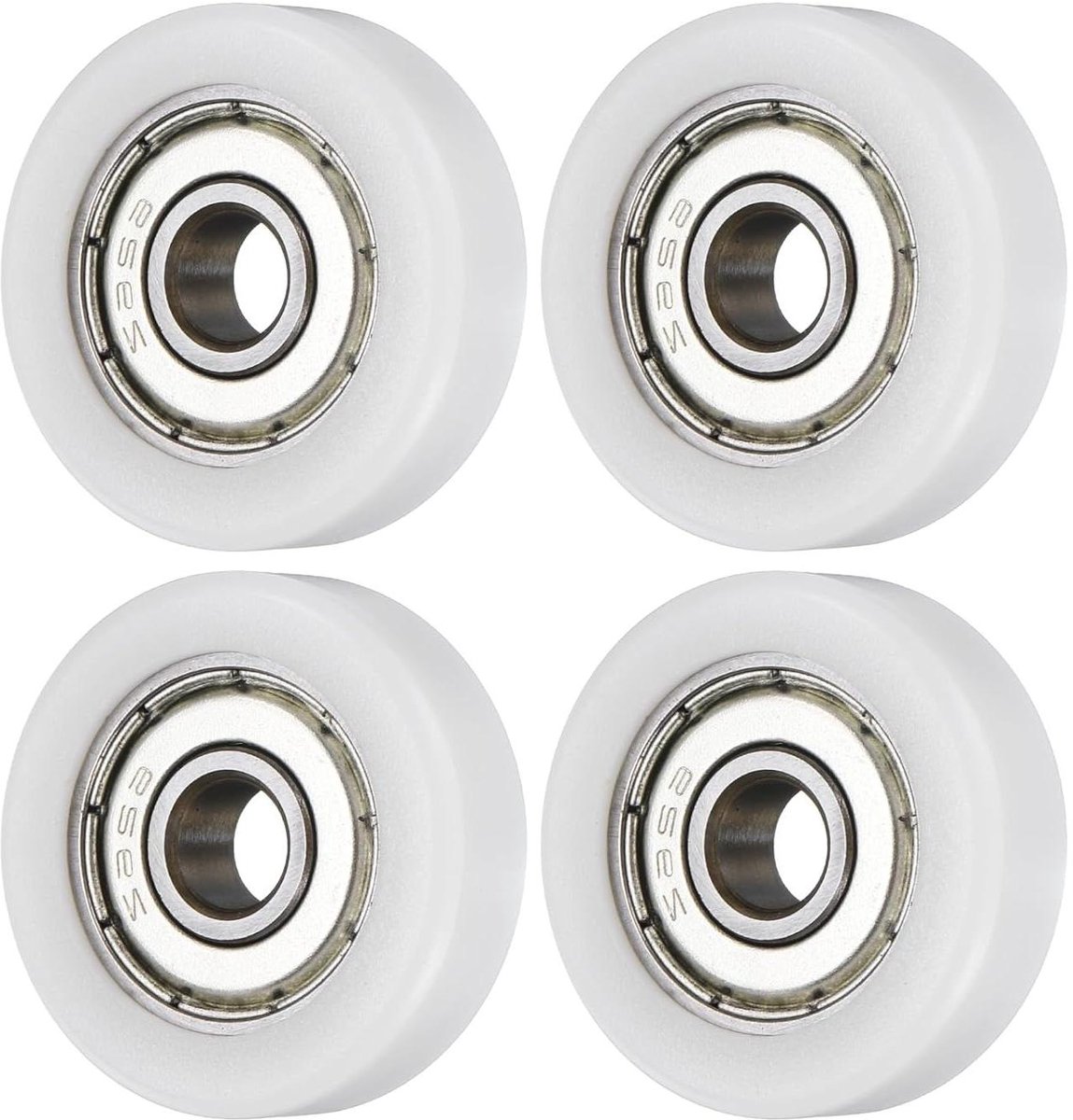 Ronte - Meubelaccessoires Hardware: 4 stuks kogellagergeleiding 6x26x8mm dubbel afgeschermd POM-rollagers