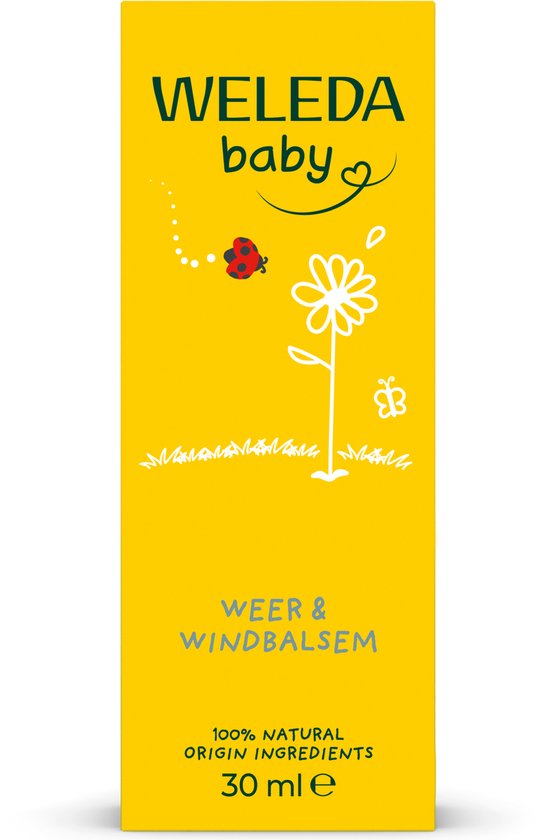 WELEDA Baby Weer en Windbalsem - Calendula - Intensieve Verzorging bij Guur en Koud Weer - Vormt Natuurlijke Beschermlaag Zonder Huid Af Te Sluiten - 100% Natuurlijke Ingrediënten - 30ml