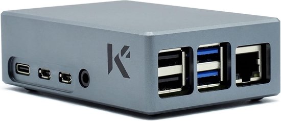 Aluminium Behuizing voor Raspberry Pi 4 Model B - Passieve Koeling zonder Ventilator