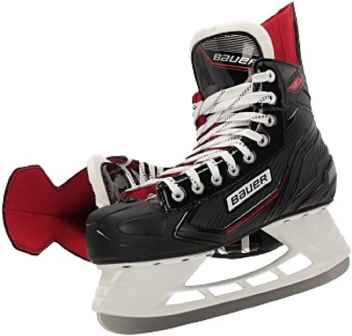 Hockey-schaatsen voor heren in zwart/rood