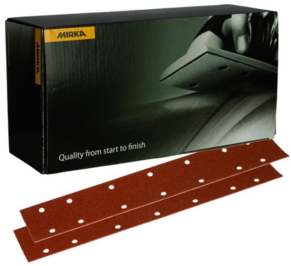 MIRKA Coarse Cut Schuurstroken 70x420mm met 14 gaten - P60