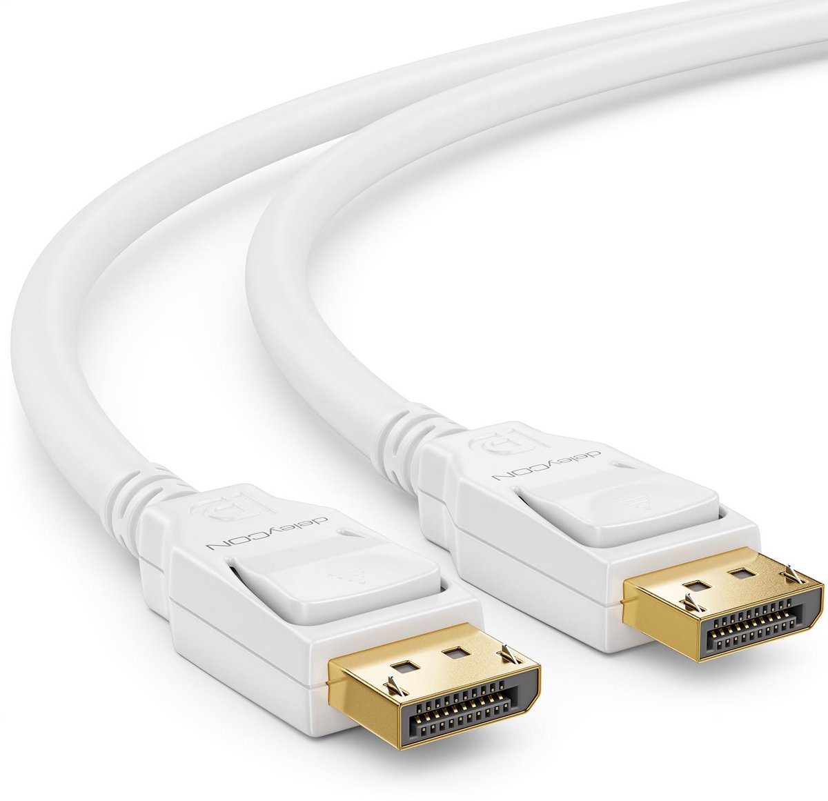 Image of 1.5m DisplayPort 1.4 Kabel - 8K@60Hz en 4K@120Hz - Geschikt voor Gamingmonitoren tot 360Hz - HBR3 - DSC - HDR10 - Wit