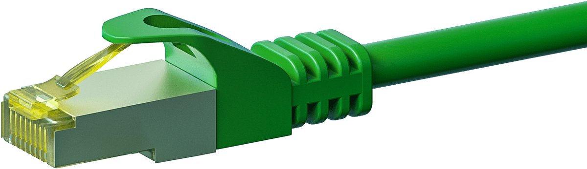 Danicom Cat7 S/FTP (PIMF) patchkabel - 0,25 meter groen - netwerkkabel - internetkabel - UTP kabel - RJ45 - 10000 mbit/s