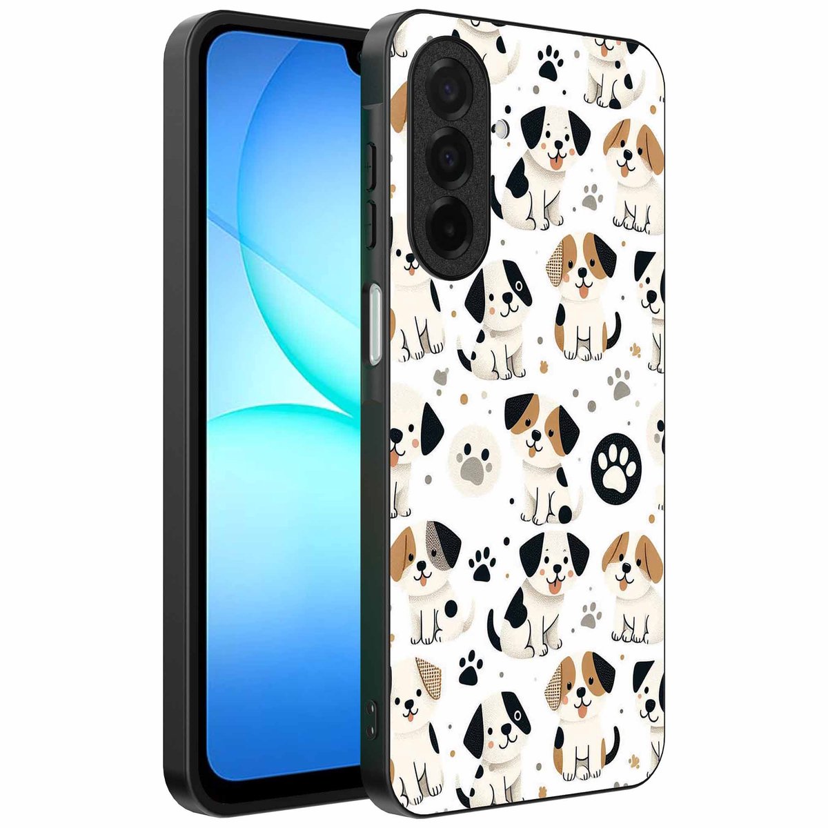 Geschikt voor Samsung Galaxy A17 Telefoonhoesje met honden opdruk - TPU backcover case dog design - Smartphonica geschikt voor Samsung Galaxy A17